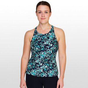 Athleta Maldives Floral Tankini Top 36 B/C Bathing Suit Resortwear Swim Style